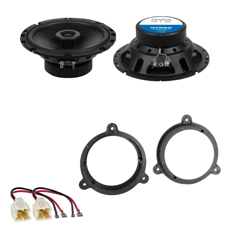 Crunch GTS-62 Koax Lautsprecher Einbauset für Nissan Juke ab 2010 vorne hinten Crunch GTS-62 Koax Lautsprecher Einbauset für Nissan Juke ab 2010 vorne hinten
