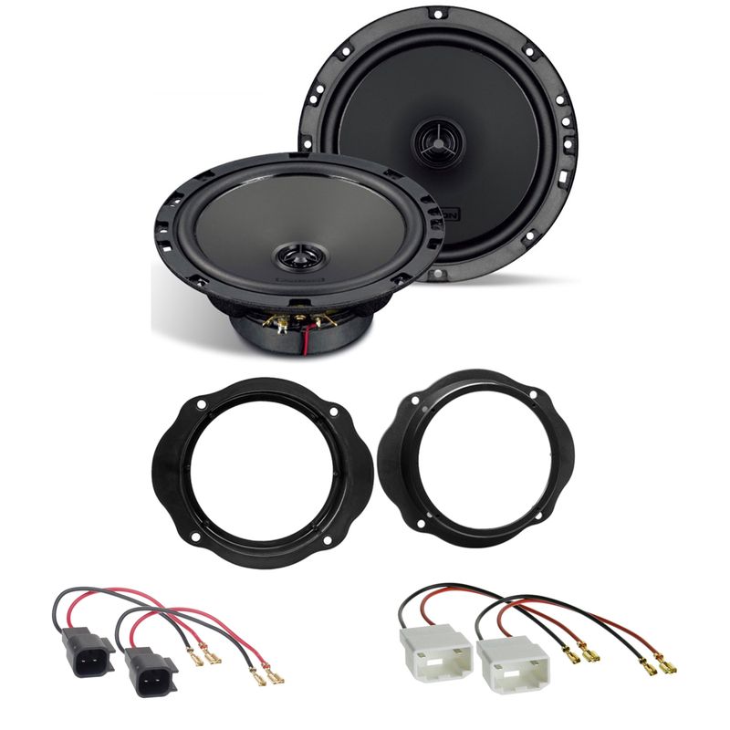 AXTON ATX165 Koaxial Lautsprecher Einbauset für Ford Fiesta MK6 Facelift vorne