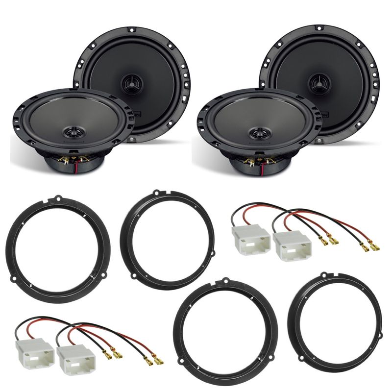 AXTON ATX165 Koaxial Lautsprecher Einbauset für Ford Fiesta JA8 Focus 3 DYB