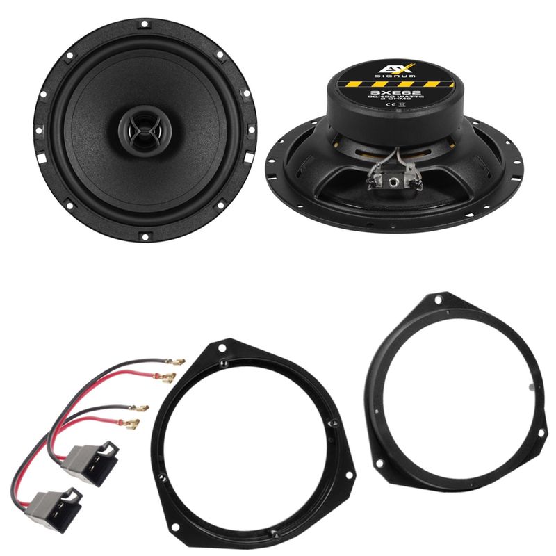 ESX SIGNUM SXE-62 Koaxial Lautsprecher Einbauset für Opel Astra H Corsa D vorne