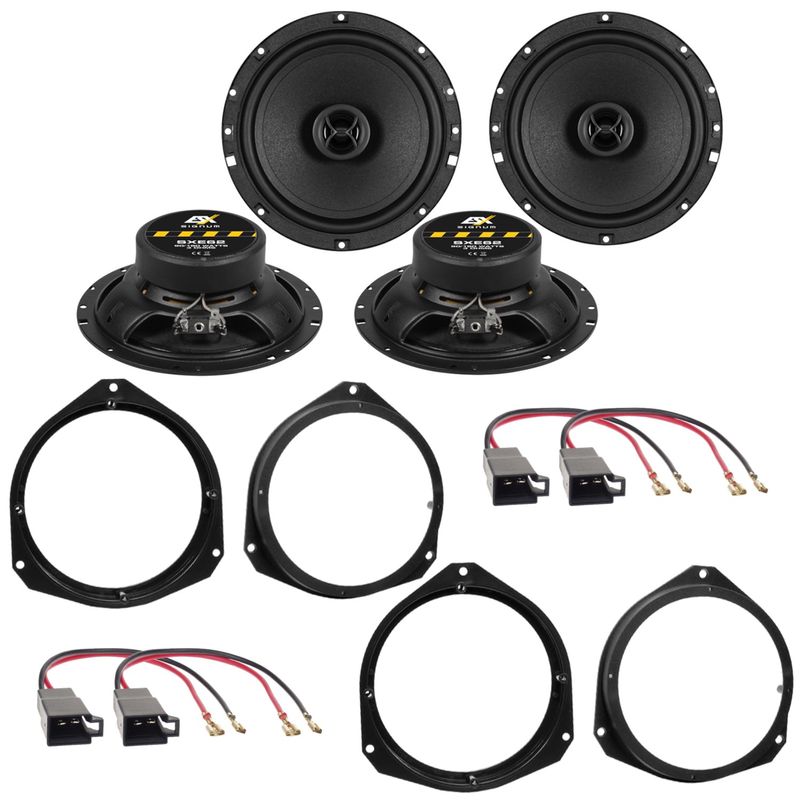 ESX SIGNUM SXE-62 2-Wege Lautsprecher Einbauset für Alfa Romeo Giulietta Mito