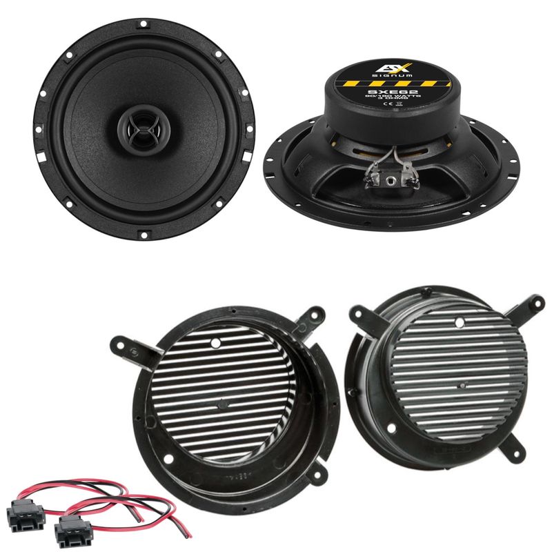 ESX SIGNUM SXE-62 Lautsprecher Einbauset für Mercedes SLK R170 2 Wege vorne