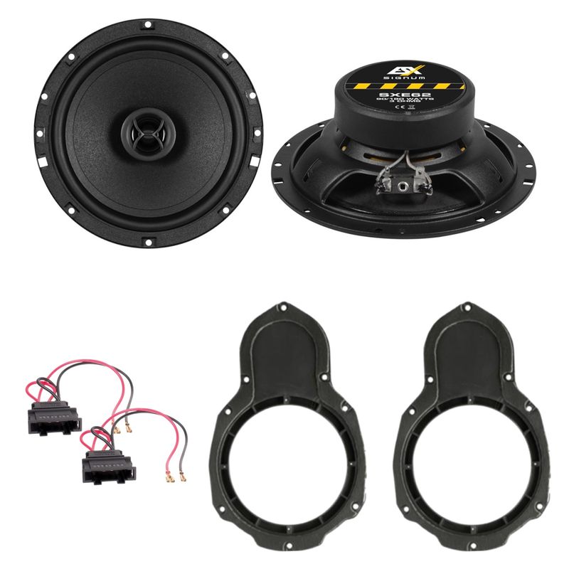 ESX SIGNUM SXE-62 Lautsprecher Einbauset vorne passend für Passat B6 B7 3C CC ESX SIGNUM SXE-62 Lautsprecher Einbauset vorne passend für Passat B6 B7 3C CC