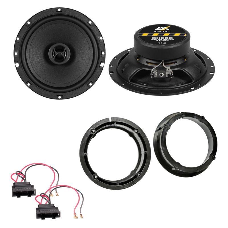 ESX SIGNUM SXE-62 Lautsprecher Einbauset hinten passend für Passat B6 B7 3C CC ESX SIGNUM SXE-62 Lautsprecher Einbauset hinten passend für Passat B6 B7 3C CC