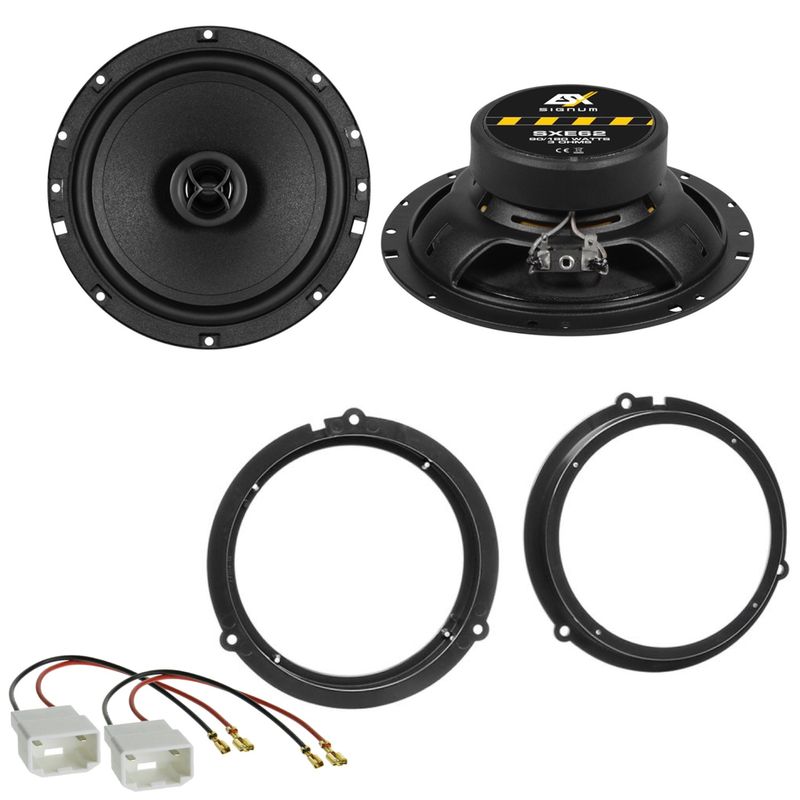 ESX SIGNUM SXE-62 Koaxial Lautsprecher Einbauset für Ford Focus 3 DYB Fiesta JA8