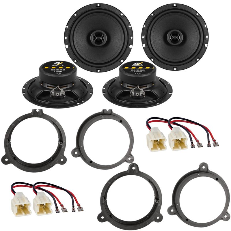 ESX SIGNUM SXE-62 Lautsprecher Einbauset für Nissan Juke ab 2010 vorne hinten ESX SIGNUM SXE-62 Lautsprecher Einbauset für Nissan Juke ab 2010 vorne hinten