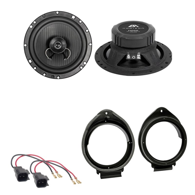 ESX Horizon HZ-62 Koaxial Lautsprecher Einbauset für Opel Adam Karl Crossland X ESX Horizon HZ-62 Koaxial Lautsprecher Einbauset für Opel Adam Karl Crossland X
