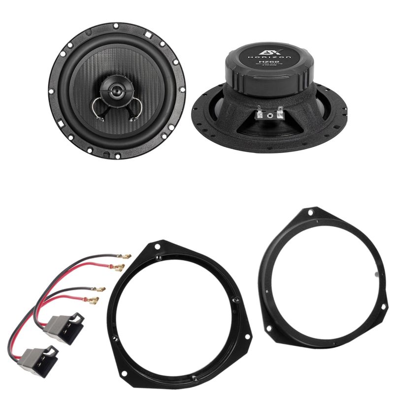ESX Horizon HZ-62 Koaxial Lautsprecher Einbauset für Fiat Punto 188 Tür vorne ESX Horizon HZ-62 Koaxial Lautsprecher Einbauset für Fiat Punto 188 Tür vorne
