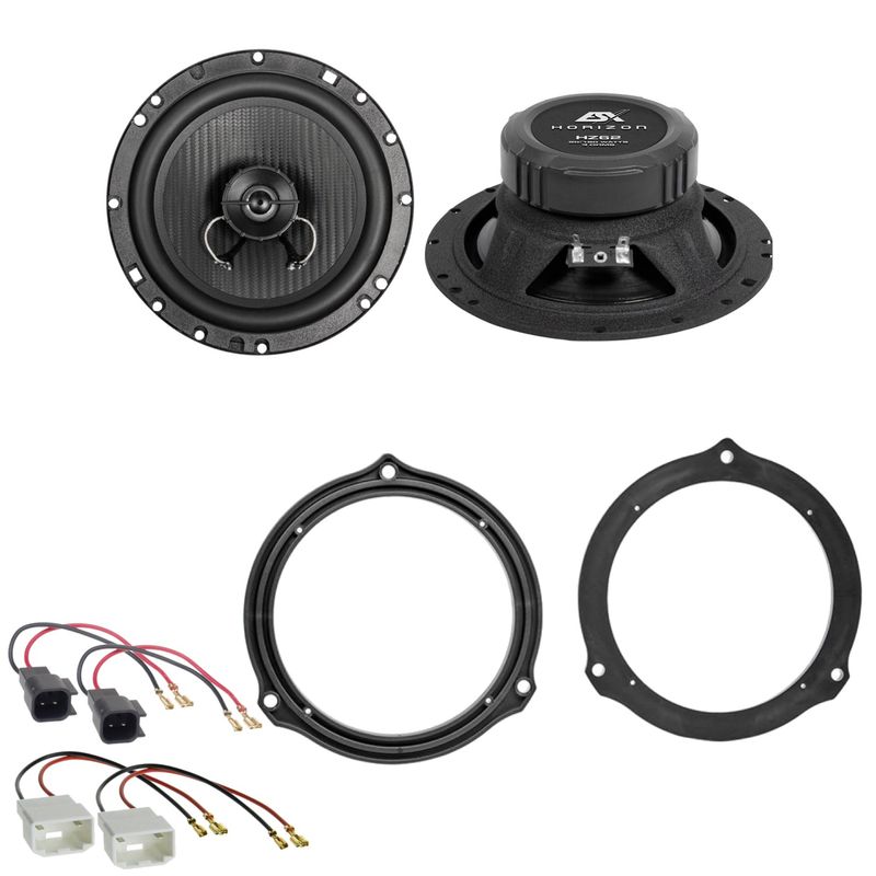 ESX Horizon HZ-62 Lautsprecher Einbauset für Ford Fiesta MK6 Facelift hinten ESX Horizon HZ-62 Lautsprecher Einbauset für Ford Fiesta MK6 Facelift hinten