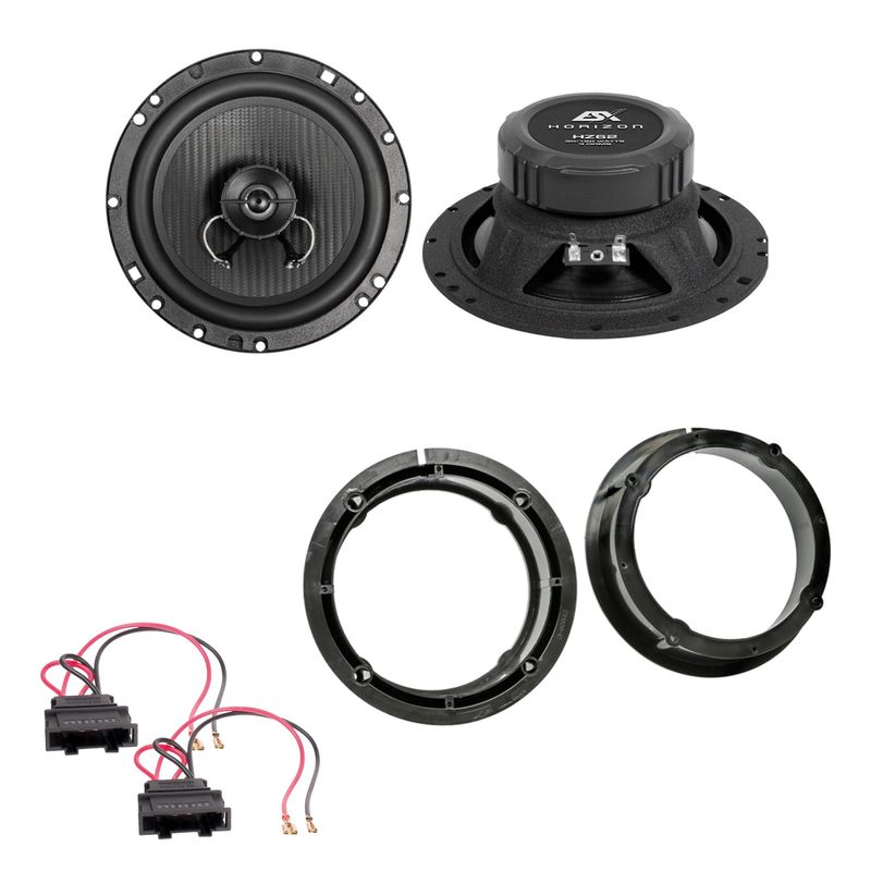 ESX Horizon HZ-62 Lautsprecher Einbauset hinten passend für Passat B6 B7 3C CC ESX Horizon HZ-62 Lautsprecher Einbauset hinten passend für Passat B6 B7 3C CC