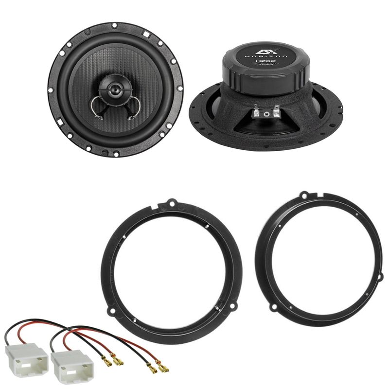 ESX Horizon HZ-62 Koaxial Lautsprecher Einbauset für Ford Focus 3 DYB Fiesta JA8 ESX Horizon HZ-62 Koaxial Lautsprecher Einbauset für Ford Focus 3 DYB Fiesta JA8