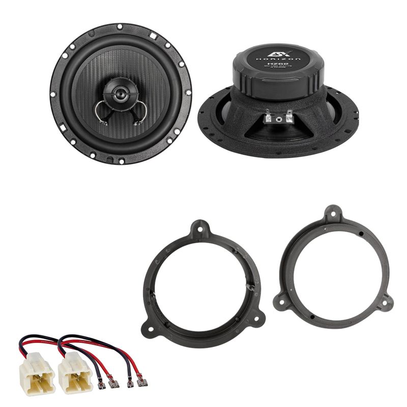 ESX Horizon HZ-62 Koaxial Lautsprecher Einbauset für Nissan Micra K12 K13 vorne ESX Horizon HZ-62 Koaxial Lautsprecher Einbauset für Nissan Micra K12 K13 vorne