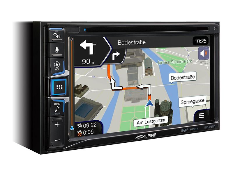 ALPINE INE-W611D 2-DIN Navigation DAB+ Bluetooth MP3 FLAC Android Auto CarPlay