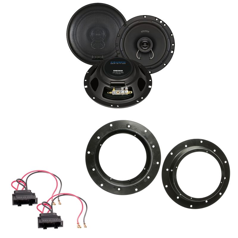 Crunch DSX62 2-Wege Koaxial Lautsprecher Einbauset vorne passend für Audi Q3 8U Crunch DSX62 2-Wege Koaxial Lautsprecher Einbauset vorne passend für Audi Q3 8U