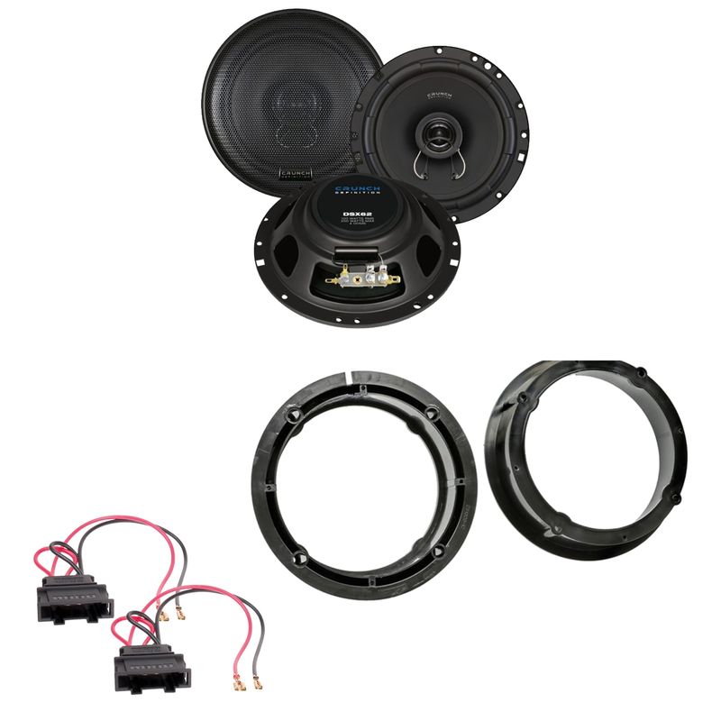 Crunch DSX62 Koaxial 2-Wege 16,5 cm Lautsprecher Einbauset für Passat B8 Arteon Crunch DSX62 Koaxial 2-Wege 16,5 cm Lautsprecher Einbauset für Passat B8 Arteon