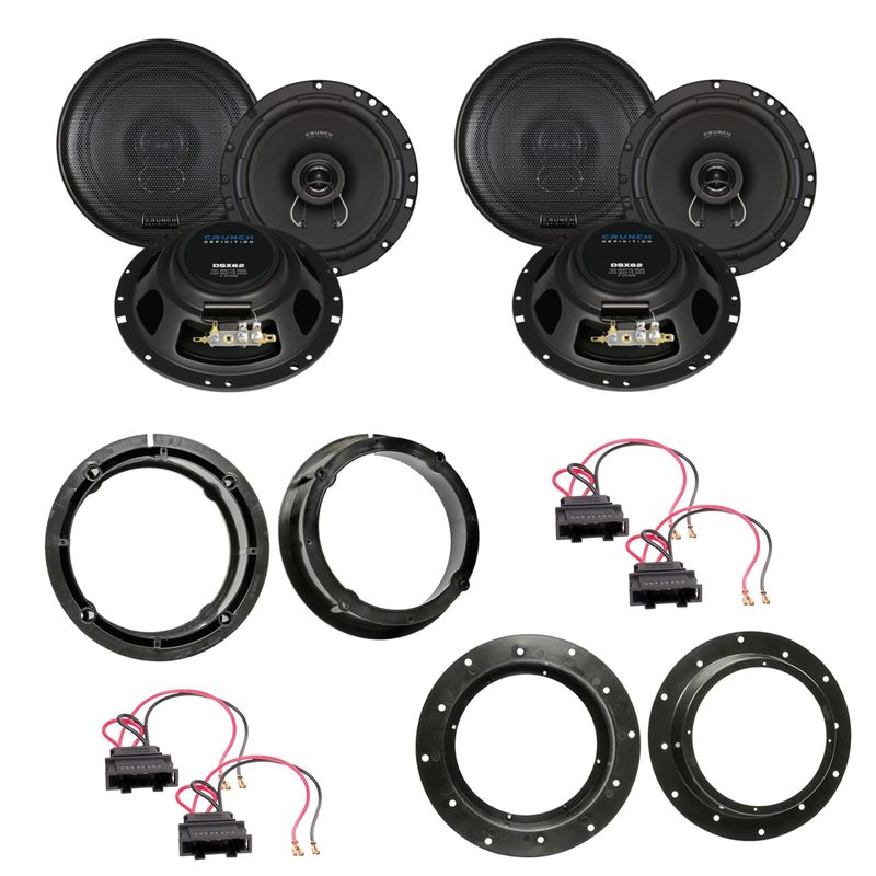 Crunch DSX62 Koax Lautsprecher Einbauset für Passat B8 Arteon vorne und hinten Crunch DSX62 Koax Lautsprecher Einbauset für Passat B8 Arteon vorne und hinten