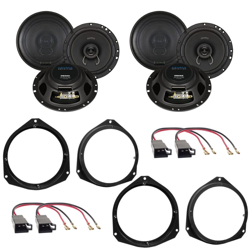 Crunch DSX62 Koaxial 2-Wege Lautsprecher Einbauset für Alfa Romeo Giulietta Mito