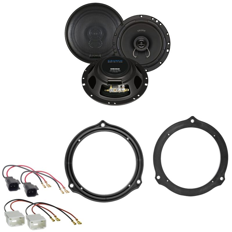 Crunch DSX62 Koaxial Lautsprecher Einbauset für Ford Fiesta MK6 Facelift hinten Crunch DSX62 Koaxial Lautsprecher Einbauset für Ford Fiesta MK6 Facelift hinten