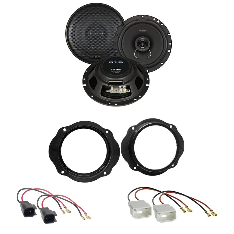 Crunch DSX62 Koaxial Lautsprecher Einbauset für Ford Fiesta MK6 Facelift vorne Crunch DSX62 Koaxial Lautsprecher Einbauset für Ford Fiesta MK6 Facelift vorne