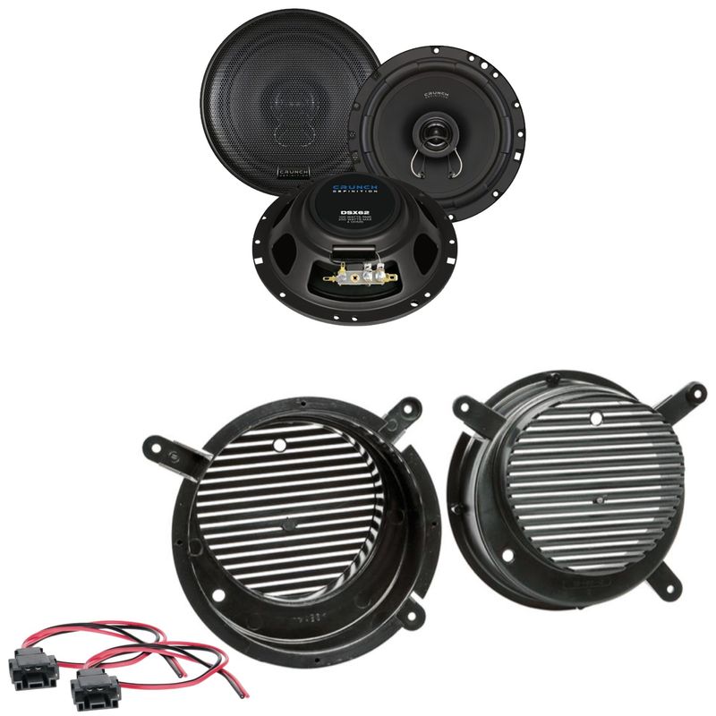 Crunch DSX62 Koaxial Lautsprecher Einbauset für Mercedes SLK R170 2 Wege vorne