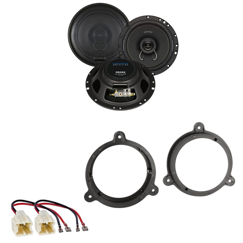 Crunch DSX62 Lautsprecher Einbauset für Nissan Qashqai J10 J11 vorne hinten