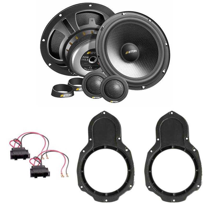 ETON POW172.2 Lautsprecher Einbauset vorne passend für Passat B6 B7 3C CC ETON POW172.2 Lautsprecher Einbauset vorne passend für Passat B6 B7 3C CC