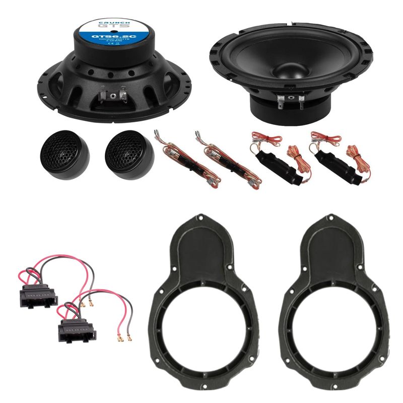 Crunch GTS-6.2C Lautsprecher Einbauset vorne passend für Passat B6 B7 3C CC Crunch GTS-6.2C Lautsprecher Einbauset vorne passend für Passat B6 B7 3C CC