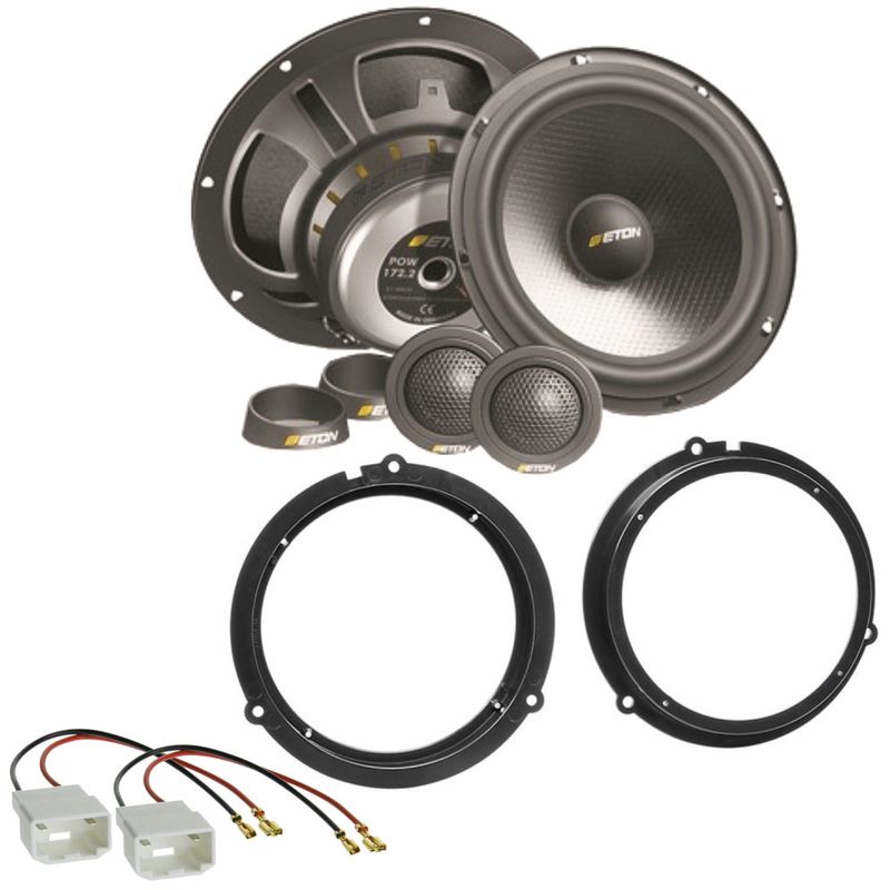 ETON POW172.2 2 Wege Lautsprecher Einbauset für Ford Focus 3 DYB Fiesta JA8