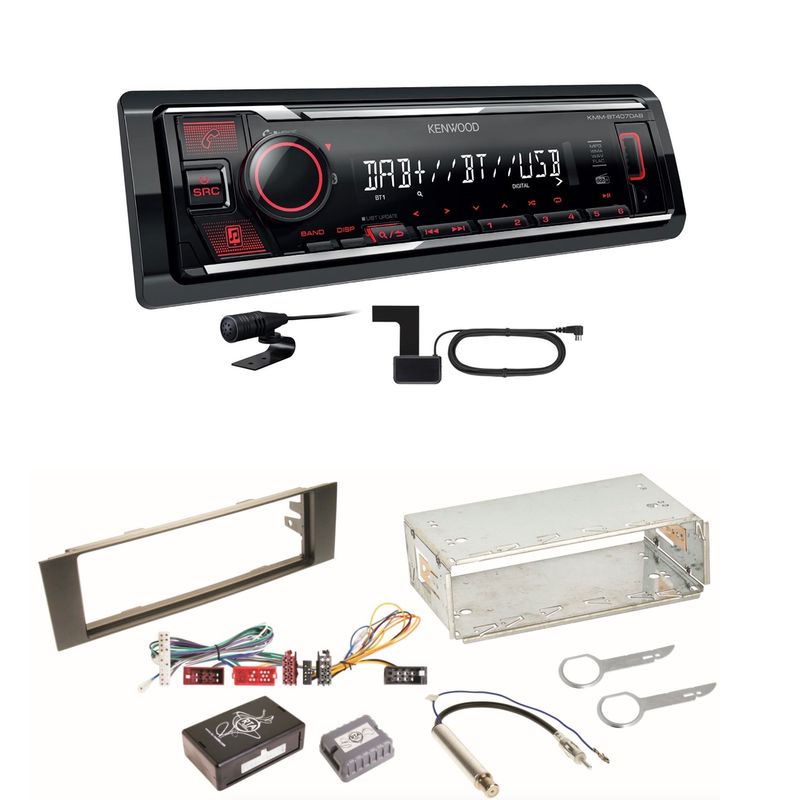Kenwood KMM-BT407DAB Bluetooth Digitalradio Einbauset für Audi A3 8P 8PA Kenwood KMM-BT407DAB Bluetooth Digitalradio Einbauset für Audi A3 8P 8PA