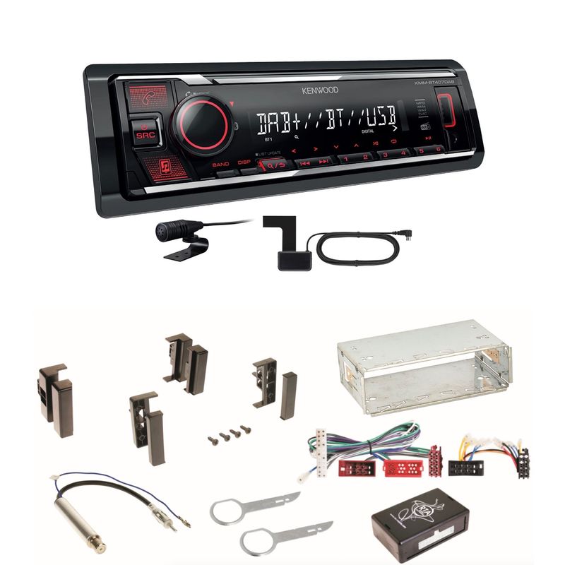 Kenwood KMM-BT407DAB Bluetooth Digitalradio Einbauset für Audi A4 B5 A6 4B C4 A8 Kenwood KMM-BT407DAB Bluetooth Digitalradio Einbauset für Audi A4 B5 A6 4B C4 A8
