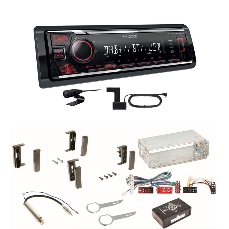 Kenwood KMM-BT407DAB Bluetooth Digitalradio Einbauset für Audi A3 8L Kenwood KMM-BT407DAB Bluetooth Digitalradio Einbauset für Audi A3 8L