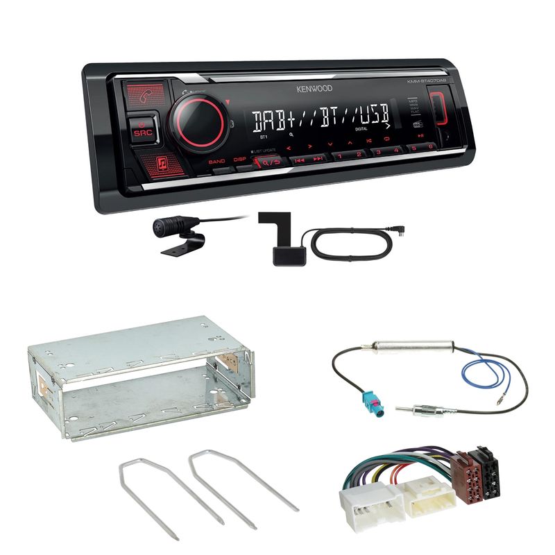 Kenwood KMM-BT407DAB Bluetooth Digitalradio Einbauset für Mercedes Citan W415 Kenwood KMM-BT407DAB Bluetooth Digitalradio Einbauset für Mercedes Citan W415