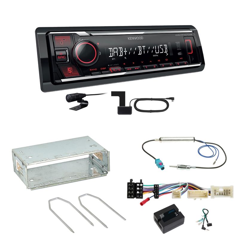 Kenwood KMM-BT407DAB Bluetooth Digitalradio Einbauset für Mercedes Citan W415 Kenwood KMM-BT407DAB Bluetooth Digitalradio Einbauset für Mercedes Citan W415
