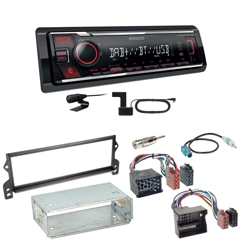 Kenwood KMM-BT407DAB Bluetooth Digitalradio Einbauset für MINI R50 R52 R53