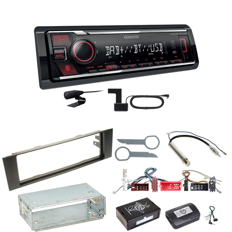 Kenwood KMM-BT407DAB Bluetooth Digitalradio Einbauset für Audi A3 8P 8PA Kenwood KMM-BT407DAB Bluetooth Digitalradio Einbauset für Audi A3 8P 8PA
