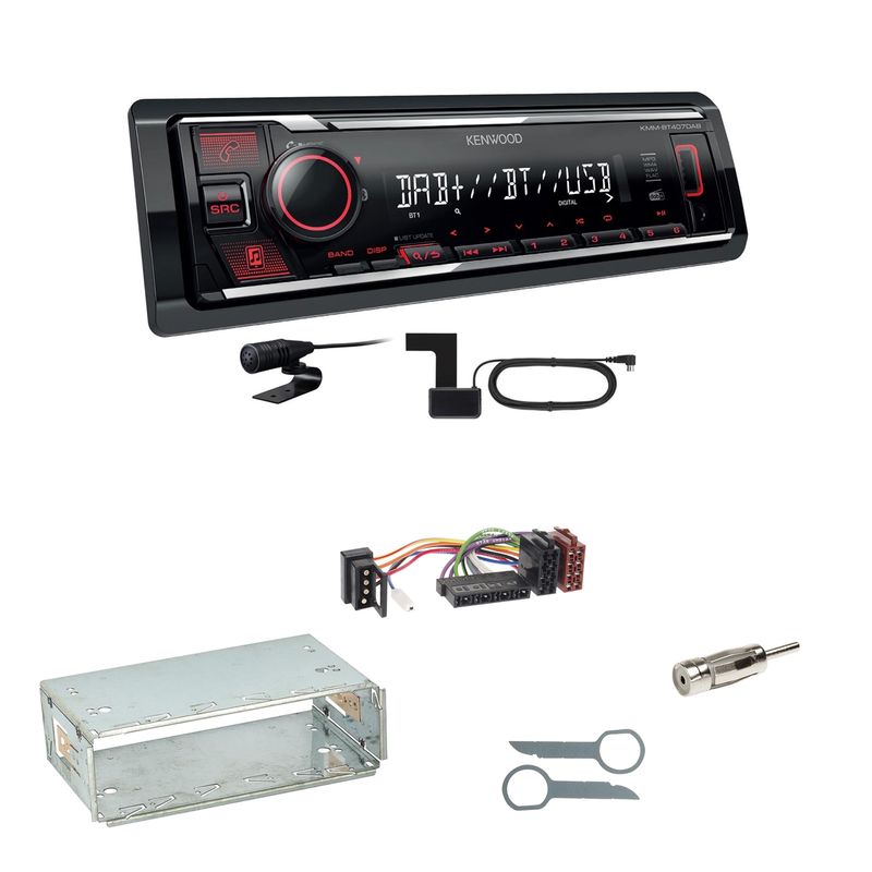 Kenwood KMM-BT407DAB Bluetooth Digitalradio Einbauset für Mercedes E-Klasse W124 Kenwood KMM-BT407DAB Bluetooth Digitalradio Einbauset für Mercedes E-Klasse W124