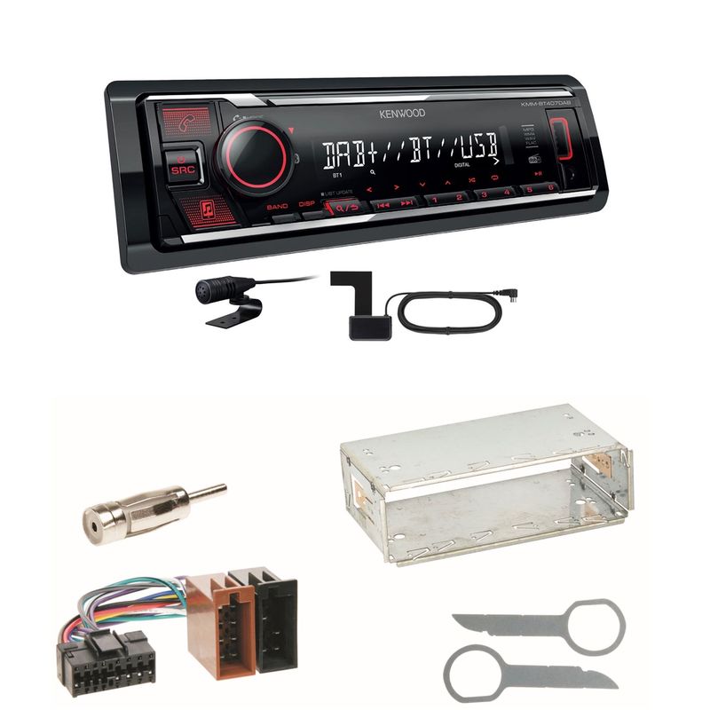 Kenwood KMM-BT407DAB Bluetooth DAB Einbauset für Mercedes SLK R170 W208 W210 Kenwood KMM-BT407DAB Bluetooth DAB Einbauset für Mercedes SLK R170 W208 W210