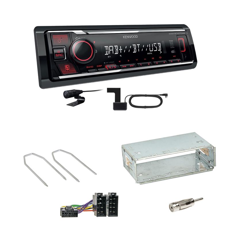 Kenwood KMM-BT407DAB Bluetooth DAB Einbauset für Dacia Logan Sandero bis 2011 Kenwood KMM-BT407DAB Bluetooth DAB Einbauset für Dacia Logan Sandero bis 2011