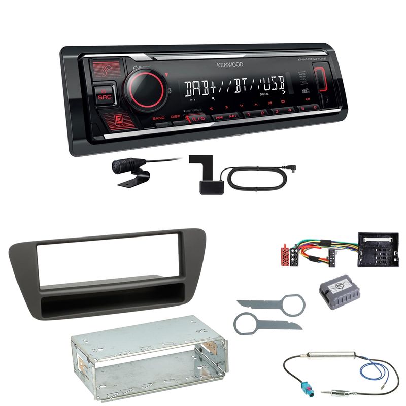 Kenwood KMM-BT407DAB Bluetooth Digitalradio Einbauset für Audi Q3 8U Kenwood KMM-BT407DAB Bluetooth Digitalradio Einbauset für Audi Q3 8U