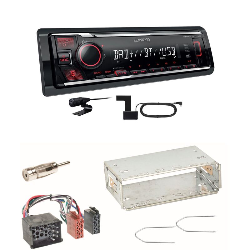 Kenwood KMM-BT407DAB Bluetooth Digitalradio Einbauset für BMW E30 E34 E32