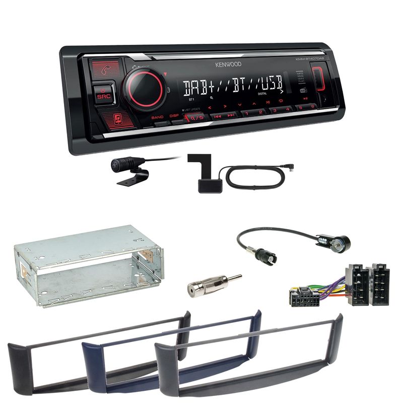 Kenwood KMM-BT407DAB Bluetooth Digitalradio Einbauset Smart ForTwo 450