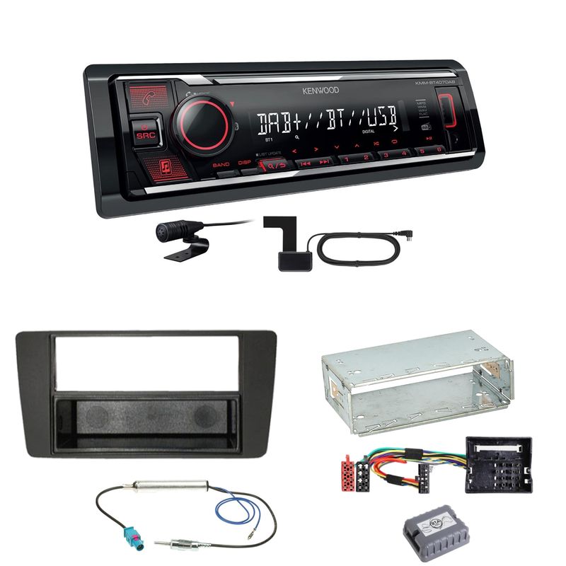 Kenwood KMM-BT407DAB Bluetooth Einbauset für Skoda Octavia 2 Yeti 5L
