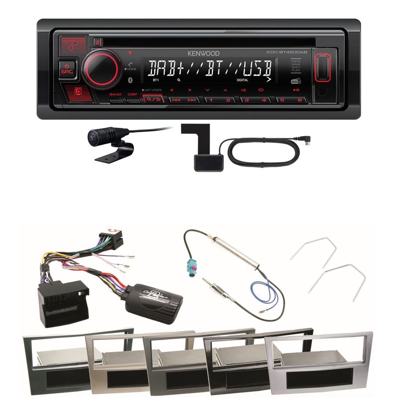 Kenwood KDC-BT450DAB Bluetooth DAB CD Einbauset für Astra H Corsa D Zafira B Kenwood KDC-BT450DAB Bluetooth DAB CD Einbauset für Astra H Corsa D Zafira B