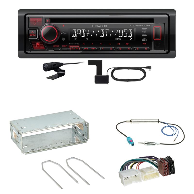Kenwood KDC-BT450DAB Bluetooth Digitalradio CD Einbauset für Mercedes Citan W415 Kenwood KDC-BT450DAB Bluetooth Digitalradio CD Einbauset für Mercedes Citan W415