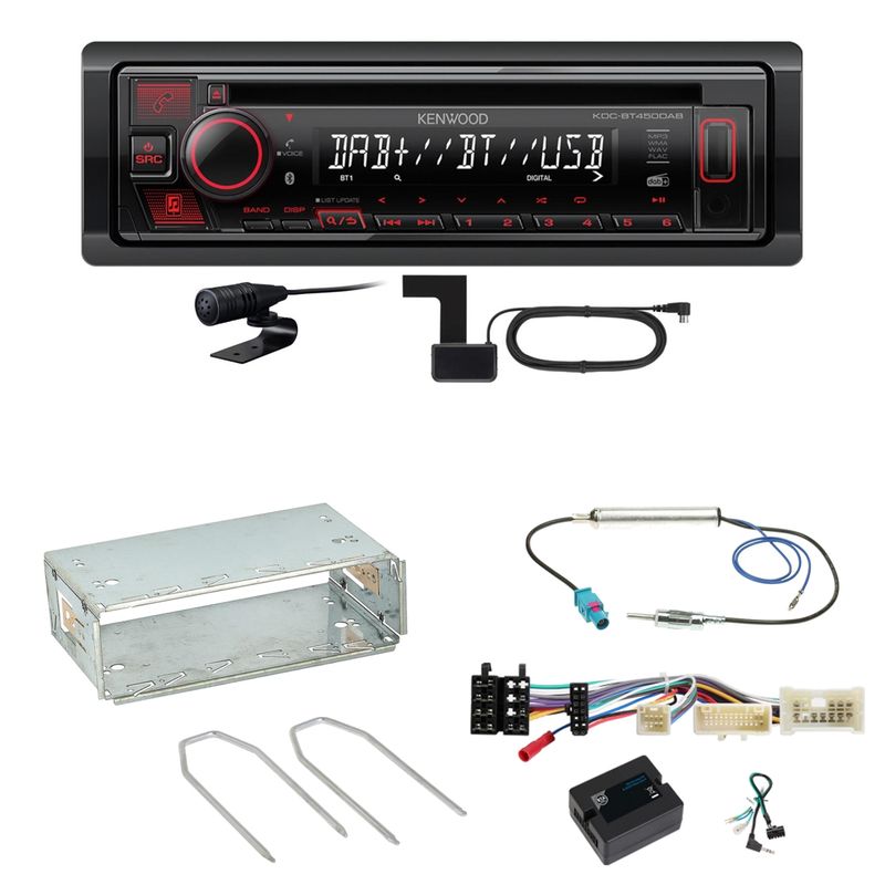 Kenwood KDC-BT450DAB Bluetooth Digitalradio CD Einbauset für Mercedes Citan W415 Kenwood KDC-BT450DAB Bluetooth Digitalradio CD Einbauset für Mercedes Citan W415