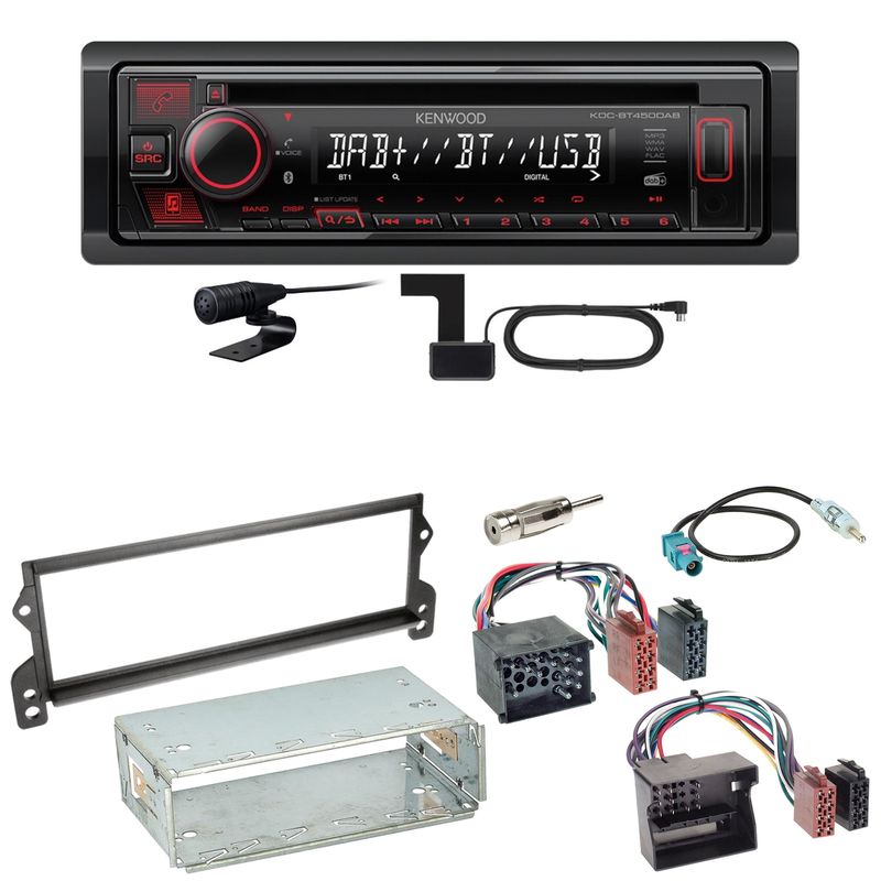 Kenwood KDC-BT450DAB Bluetooth Digitalradio CD Einbauset für MINI R50 R52 R53