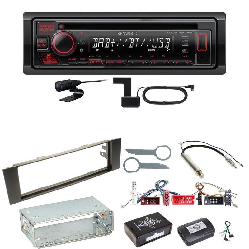 Kenwood KDC-BT450DAB Bluetooth Digitalradio CD Einbauset für Audi A3 8P 8PA Kenwood KDC-BT450DAB Bluetooth Digitalradio CD Einbauset für Audi A3 8P 8PA