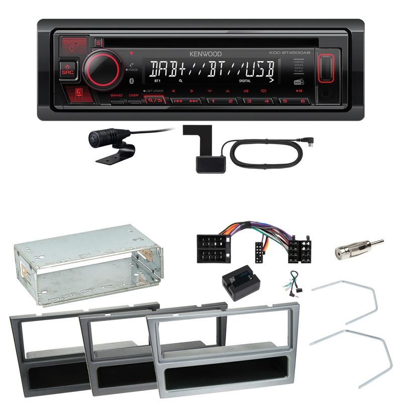 Kenwood KDC-BT450DAB Bluetooth CD Einbauset für Opel Vectra C Signum Corsa Combo
