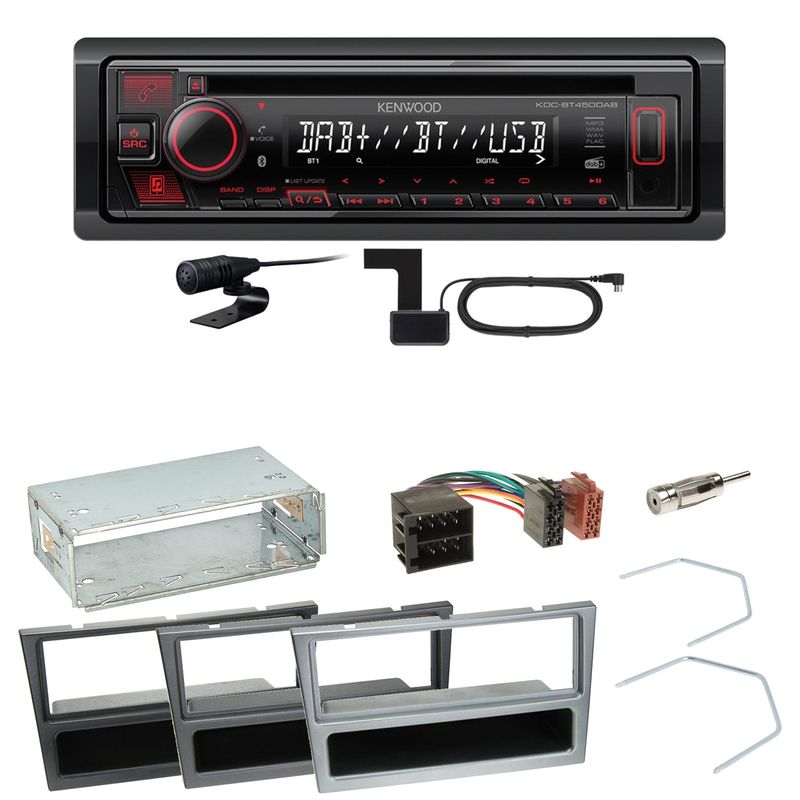 Kenwood KDC-BT450DAB Bluetooth CD Einbauset für Opel Vectra C Signum Corsa Combo