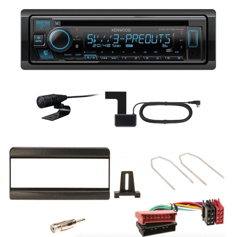 Kenwood KDC-BT950DAB Bluetooth DAB CD Einbauset für Focus Fiesta Puma Mondeo